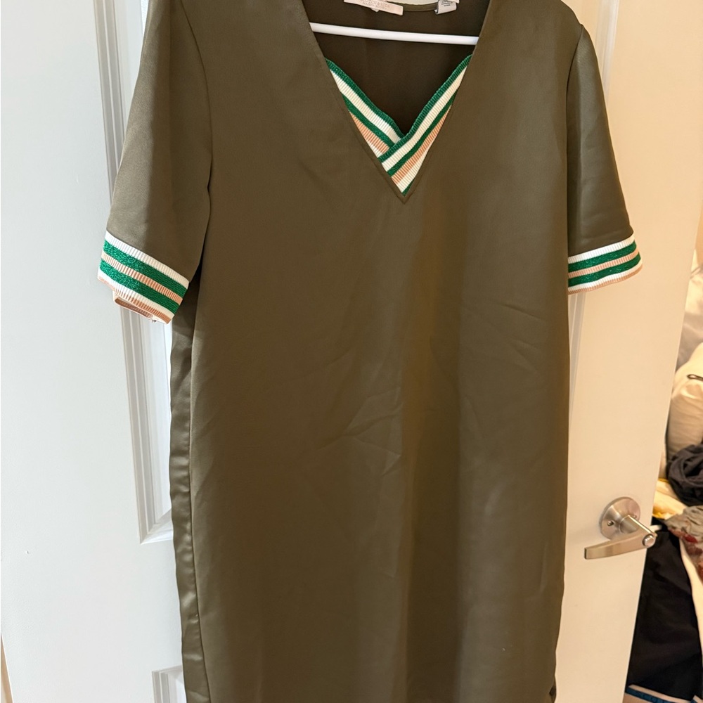 Scotch & Soda Olive Green Midi Dress